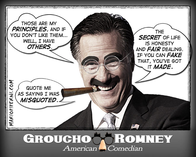 Mitt Romney as Groucho Marx