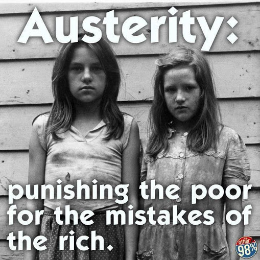 Austerity:  punishing the poor for the mistakes of the rich