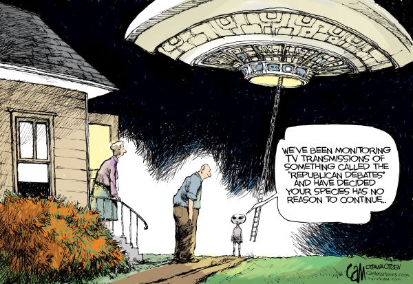 Aliens "Monitoring Republican Debates" - Democratic Underground