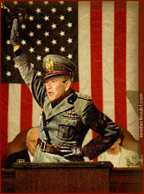 Bush as Mussolini