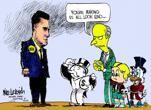 Rich people telling Mitt Romney:  