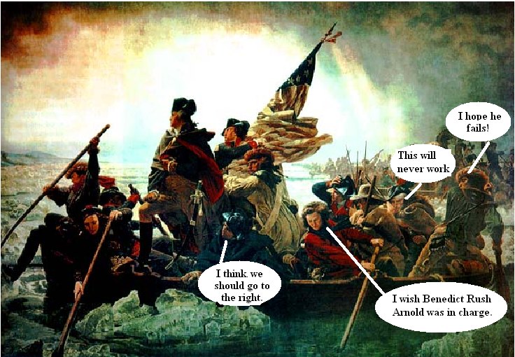 Washington crossing the